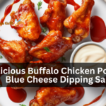 Delicious Buffalo Chicken Pops With Blue Cheese Dipping Sauce